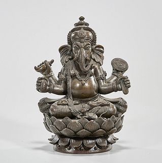 Southeast Asian Bronze Ganesh Figure