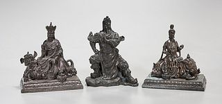 Group of Three Chinese Bronze Figures