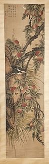 Chinese Ink and Color Scroll Painting