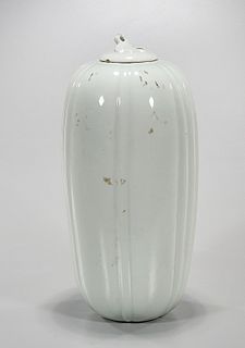 Chinese Blanc de Chine Porcelain Covered Vase