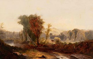 William M. Hart
(American, 1823-1894)
The Hay Wagon