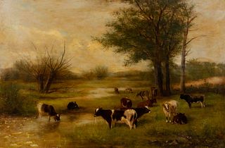 Newbold Hough Trotter
(American, 1827-1898)
Cows Grazing, 1893