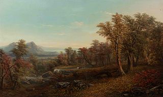 Paul Ritter
(American/German, 1829-1907)
Landscape with Distant Mountains
