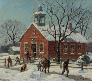 James Jeffrey Grant
(American, 1883-1960)
School House in Winter