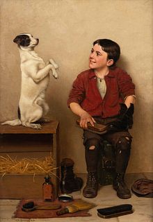 John George Brown
(American, 1831-1913)
Shoe Shine Boy, 1906