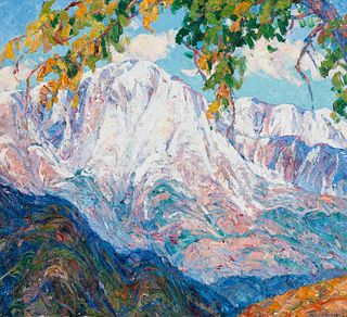 Nellie Augusta Knopf
(American, 1875-1962)
The First Snow on the Peak, 1928