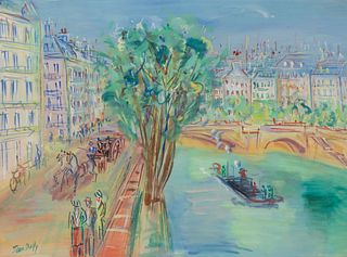 Jean Dufy
(French, 1888-1964)
Bord de Seine