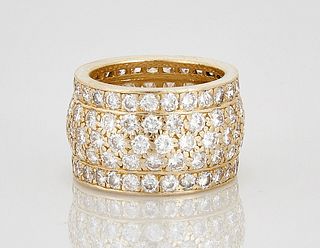 Cartier Nigeria 18K Yellow Gold and Diamond Ring
