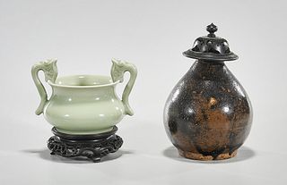 Two Monochrome Chinese Ceramics
