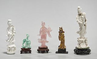Group of Five Various Chinese Figures