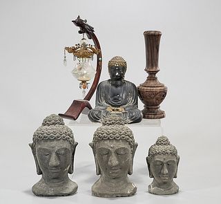Group of Six Various Chinese Decorative Items