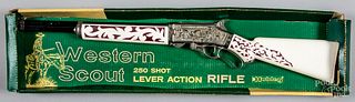 Hubley Western Scout lever action cap gun rifle