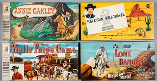 Four Western theme board games