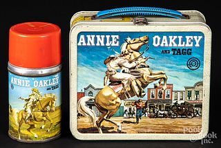 Aladdin Annie Oakley and Tagg tin lunch box