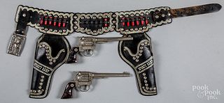 Wyatt Earp double cap guns and holsters