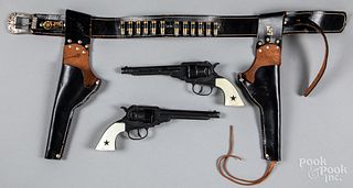 Roy Rogers double cap guns and holsters