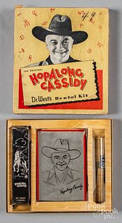 Boxed Hopalong Cassidy Dr. West's Dental Kit