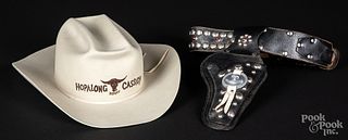 Hopalong Cassidy Stetson cowboy hat and holster
