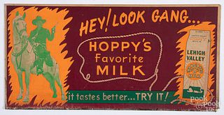 Hopalong Cassidy Lehigh Valley Milk poster