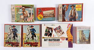 Group of western theme boxed puzzles