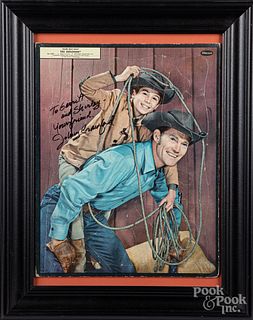 Signed Johnny Crawford Rifleman puzzle