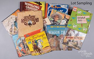 Group of western theme puzzles and records