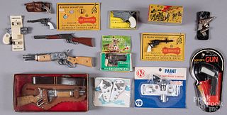 Group of miniature guns