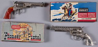Two Hubley cap guns in original boxes