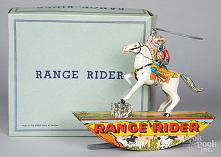 Marx ithograph wind-up Range Rider-Lone Ranger