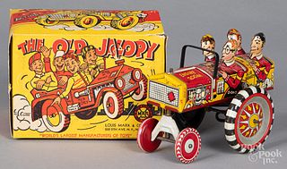 Boxed Marx tin lithograph The Old Jalopy wind-up