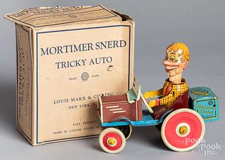 Marx tin lithograph wind-up Mortimer Snerd auto