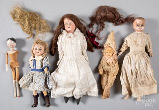 Group of German dolls