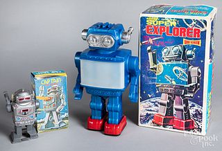 Two boxed Robots