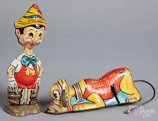 Two Marx tin lithograph wind-up toys
