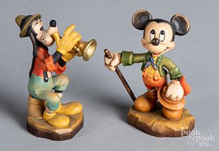 Two Anri carved Disney figures