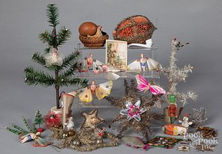 Vintage Christmas ornaments and decorations