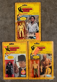 Three 1982 Kenner Indiana Jones action figures