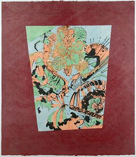 Stuart Nielsen "Cup" Woodcut Print on Paper
