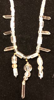 Middle Eastern Rock Crystal Beads Necklace. 