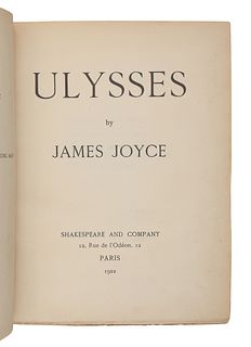 JOYCE, James (1882-1941). Ulysses. Paris: Shakespeare and Company, 1922.