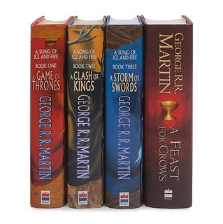 MARTIN, George R. R. (b. 1948). [A Song of Ice and Fire series:] A Game of Thrones -- A Clash of Kings -- A Storm of Swords -- A Feast for Crows. Lond
