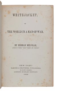 MELVILLE, Herman (1819-1891). White Jacket; or the World in a Man-of-War. New York: Harper, 1850.