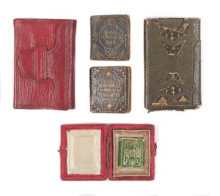 [MINIATURE BOOKS]. -[ALMANACS]. A group of 5 miniature almanacs, comprising: