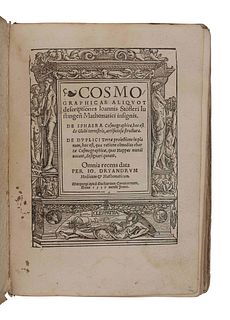STOEFFLER, Johann (1452-1531). Cosmographicae aliquot descriptiones... De Sphaera Cosmographica, hoc est de Globi terrestris, artificiosa structura. D