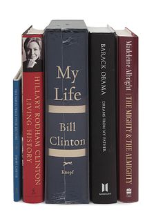 [PRESIDENTS & POLITICS]. A group of 5 books signed by Presidents or American political figures, comprising: