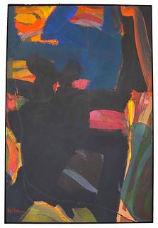 Syd Solomon (1917-2004) Amer., Acrylic on Canvas