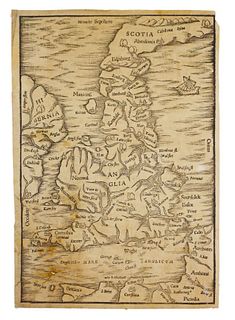 16th Century Map of the British Isles