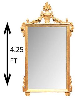 Mid 20th C Carved Gilt Continental Mirror