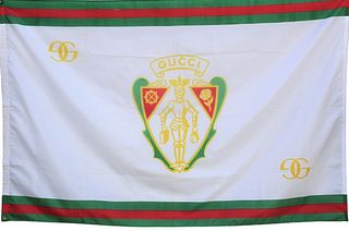 Large Vintage Rare Gucci Coat of Arms Flag/Banner