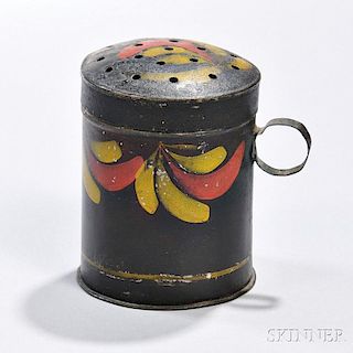 Paint-decorated Tin Sugar Shaker